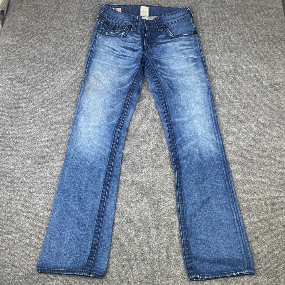 True Religion Ricky Big T Straight Leg Jeans Blue Wash Size 29 M24859E5